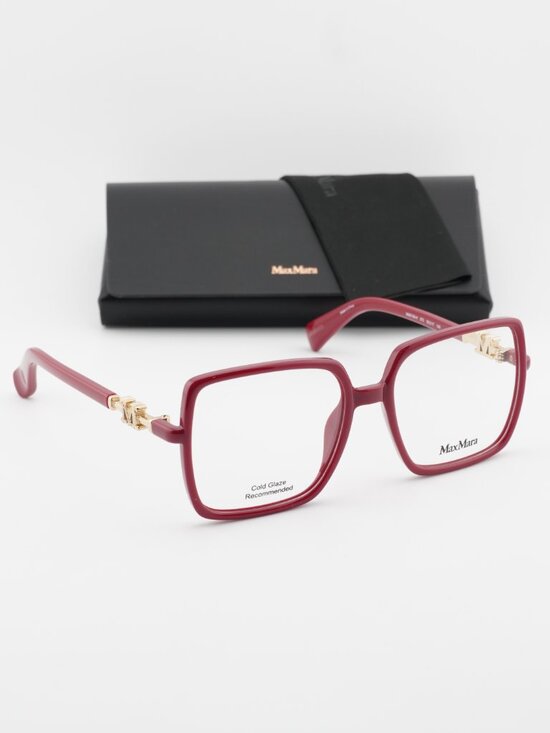 Max Mara MM5108-H 075 Square Eyeglasses - Fuchsia / Gold 55mm main image 10